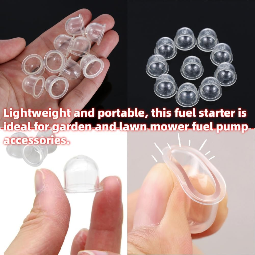 20 Primary Light Bulbs 19Mm / 22Mm Chain Saw Trimmer Lawn Mower Carburetor Oil Cup Primer Light Bulb Fuel Pump for Chainsaw Brush Cutting Grass Parts. image number 5