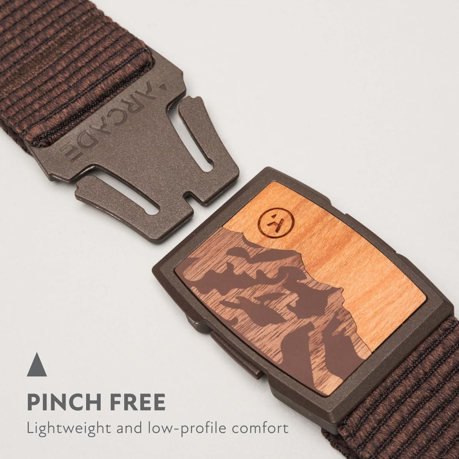 Arcade Woody Capture Stretch Belt - Heather Walnut image number 2