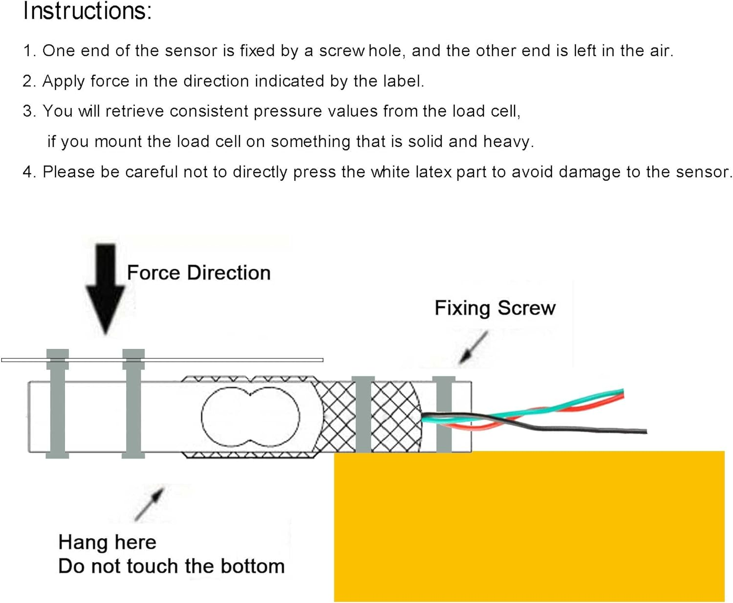 Digital Load Cell Weight Sensor + HX711 Weighing Sensor ADC Module for Arduino DIY Portable Electronic Kitchen Scale Kit (5KG+HX711)