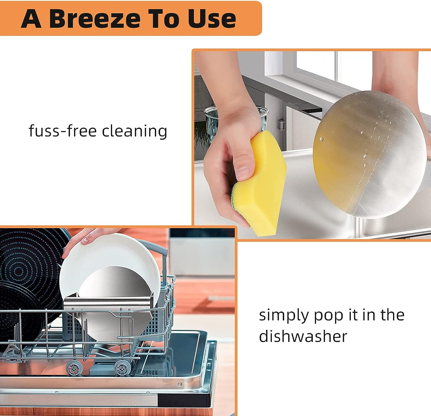 YOZOTI Burger Press - Stainless Steel Burger Smasher Tool - Smooth & Non-Stick Surface - round Utensil for Grilling Meat Patty, Steak, Hot Dog, Grill Flattener for Steaks, Panini, Sandwich image number 4