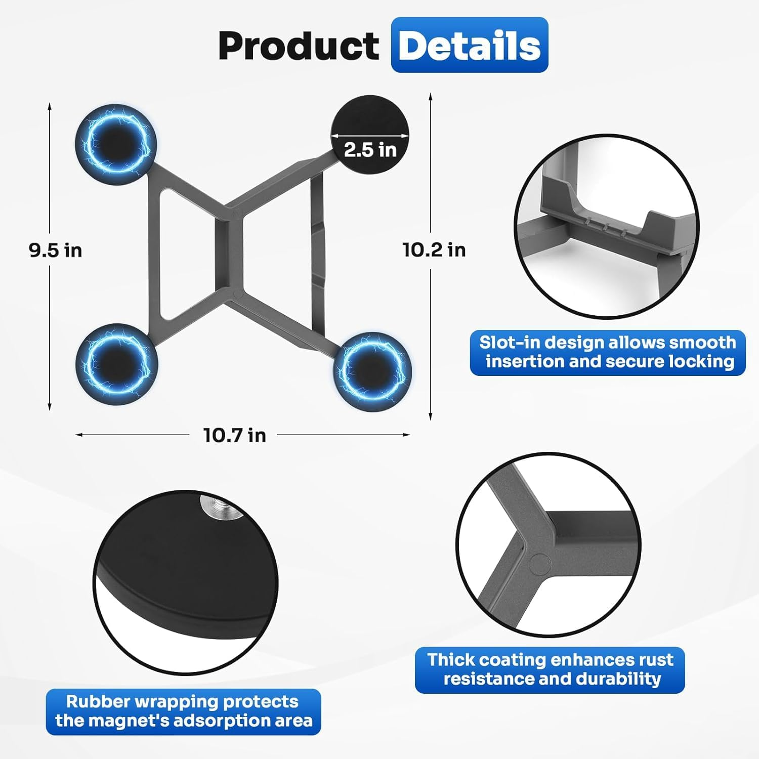 Starlink Mini Magnetic Mount - Star Link Mini Roof Aluminum Alloy Mount for Car Mini Starlink RV Accessories Magnet Suction for Rvs, Vans, Boat, Yachts, Trucks image number 6