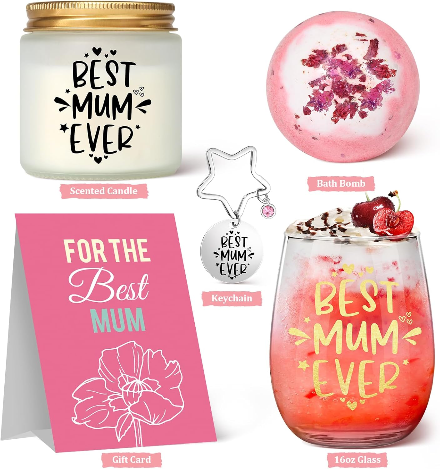 Tecanne Mothers Day Gifts, Gifts for Mum from Daughter, Son, Christmas Birthday Gift Pamper Hamper Presents for New Mum, Wife image number 6