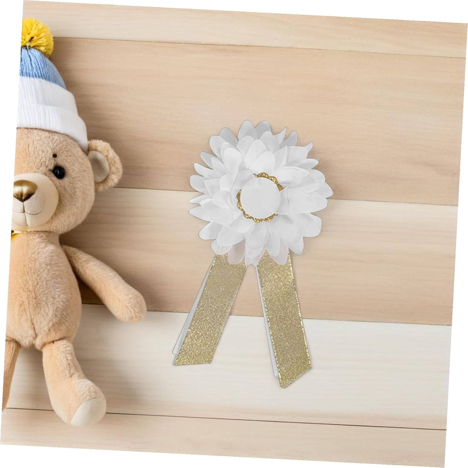 PLAFOPE Floral Maternity Sash Belt with Adjustable Elastic Straps Comfortable Breathable Pregnancy Belly Band for Shower Bridal Waist Flower Belt Support for Mom-To- image number 5