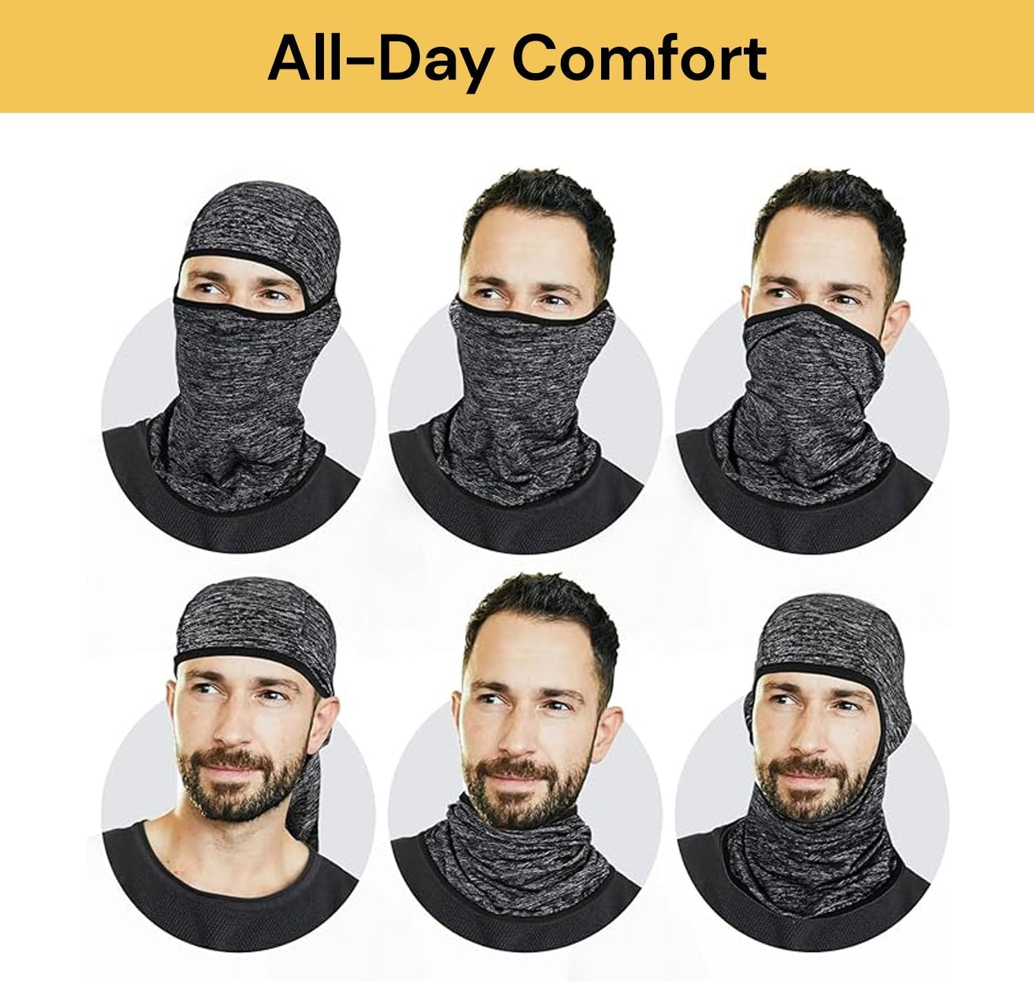 Spendeal Unisex Balaclava Full Face Mask, Lightweight Breathable Ski Mask for Men & Women, Windproof Motorcycle Cycling Mask for Outdoor Sports, Running, Skiing, Snowboarding, Hiking, Camping image number 2