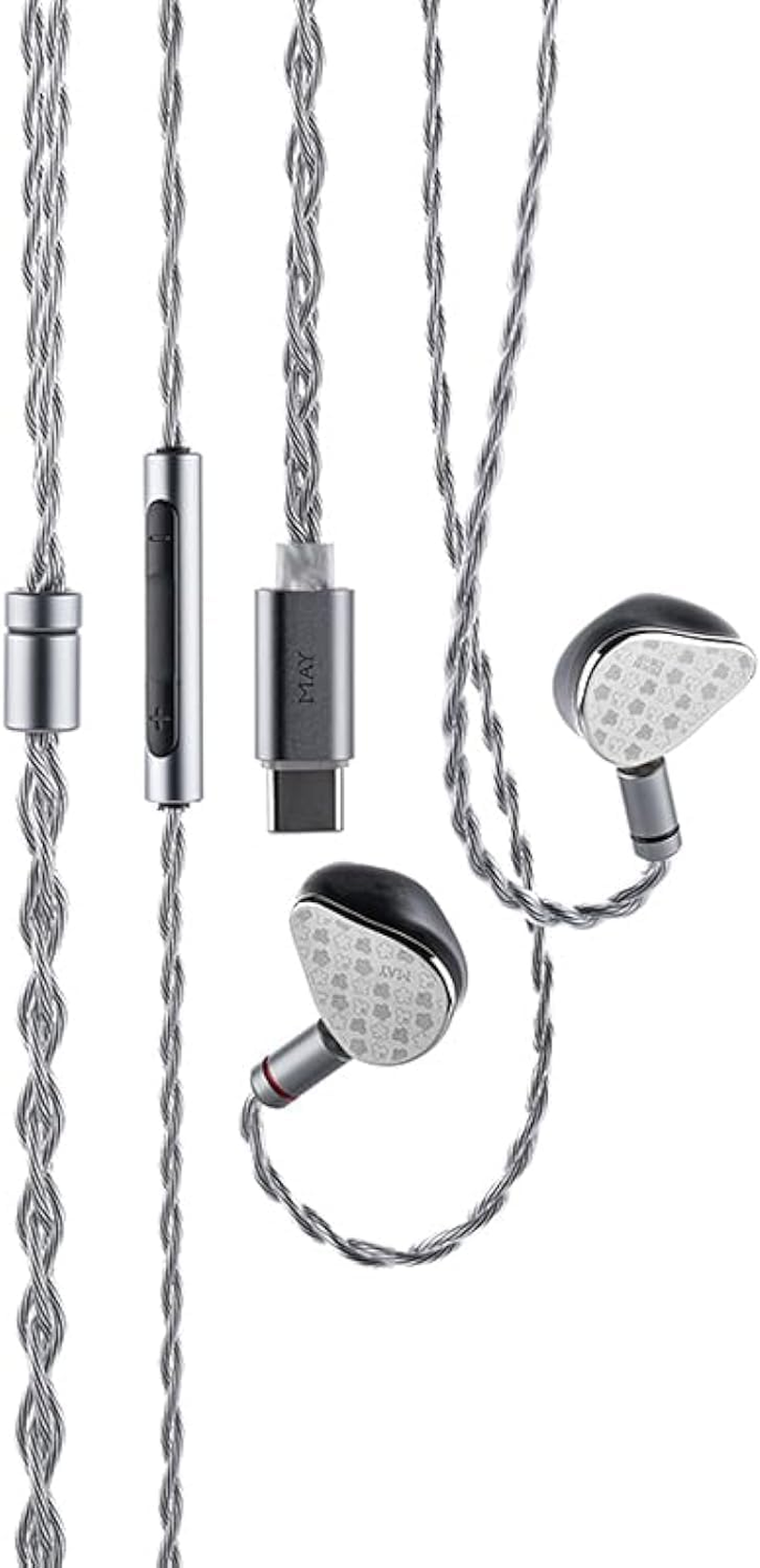 Moondrop May DSP Earphone USB-C DSP Dynamic+Planar Driver Hybird In-Ear Earbuds with Interchangeable Cable image number 6