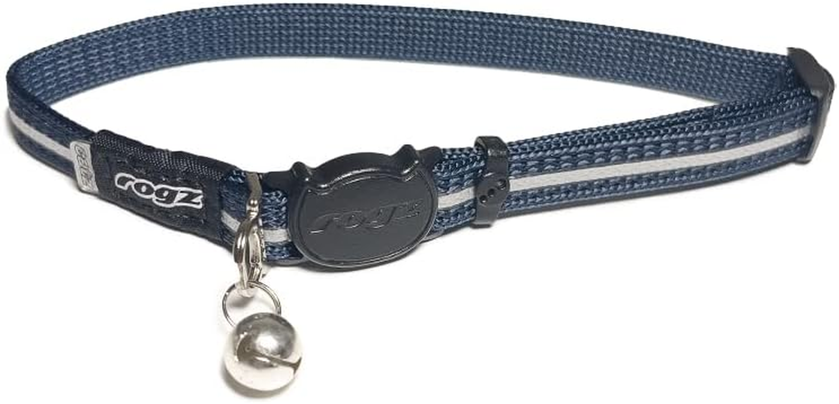 Tractive Rogz Alleycat Safety Collar. Breakaway & Weight-Adjustable for Maximum Peace of Mind. (Dark Blue) image number 1