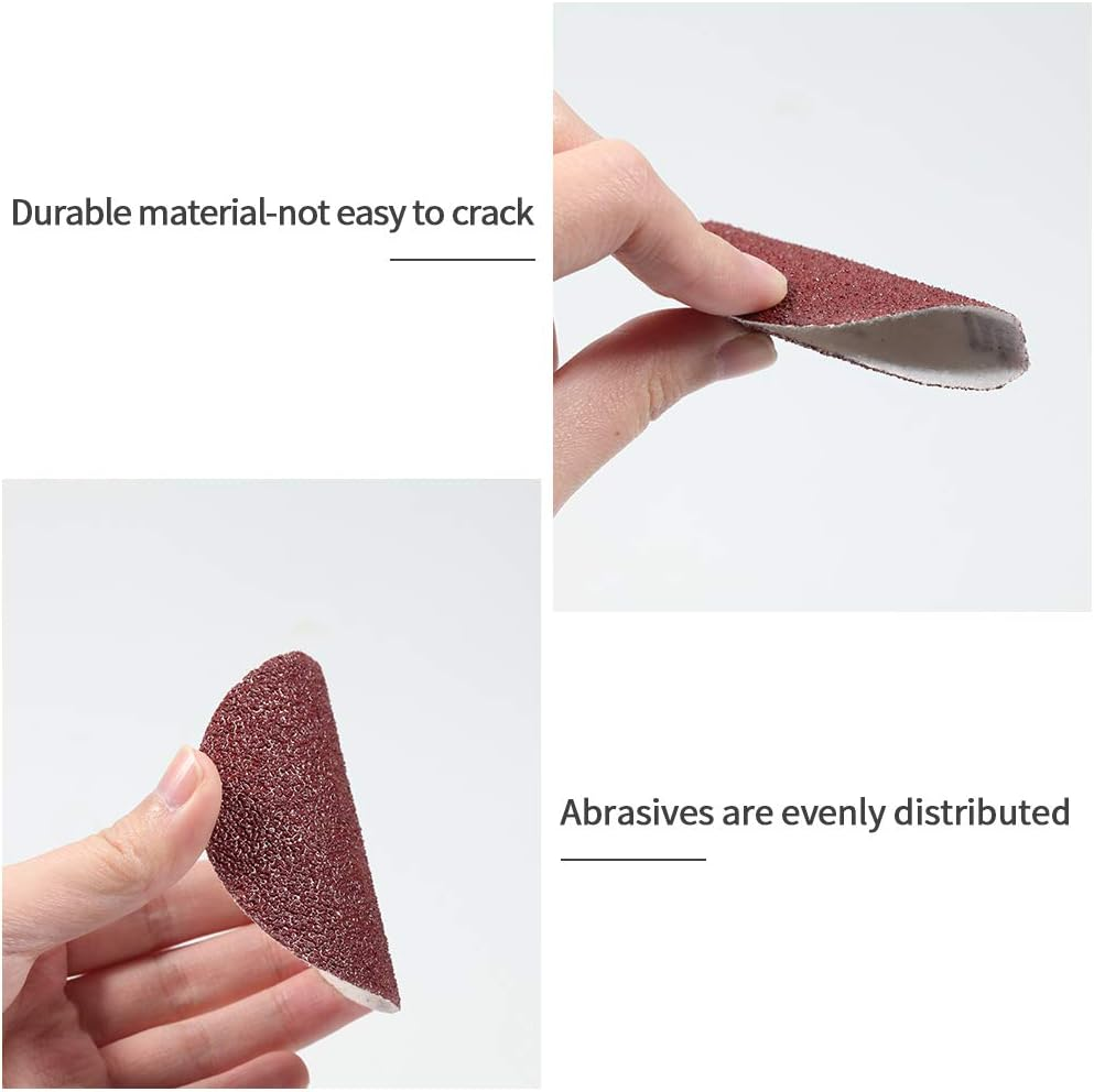 SPEEDWOX 100Pcs Sanding Discs 3 Inch Sandpaper 40 Grit Hook and Loop Sanding Discs for Drill Grinder Rotary Tools No Hole image number 3