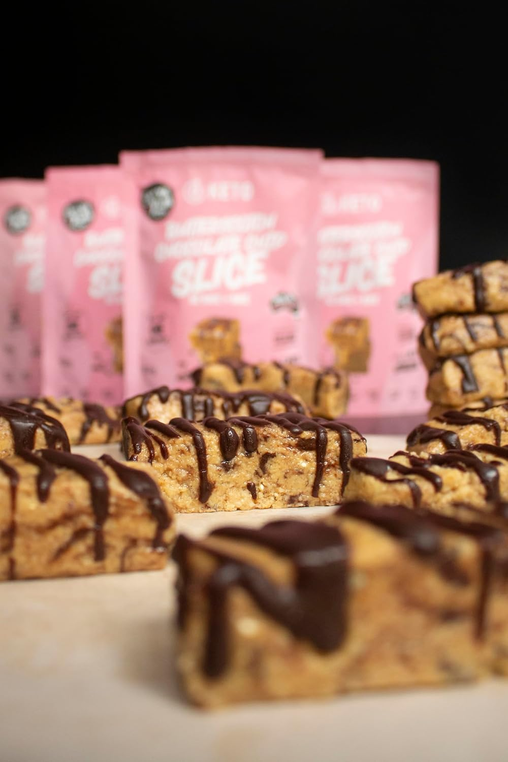 Get Ya Yum on 60 Second Butterscotch Chocolate Chip Slice (NO BAKE or BAKE) 325G VALUE PACK: SUGAR FREE, LOW CARB (KETO FRIENDLY) GLUTEN FREE, VEGAN FRIENDLY, PLANT BASED image number 6