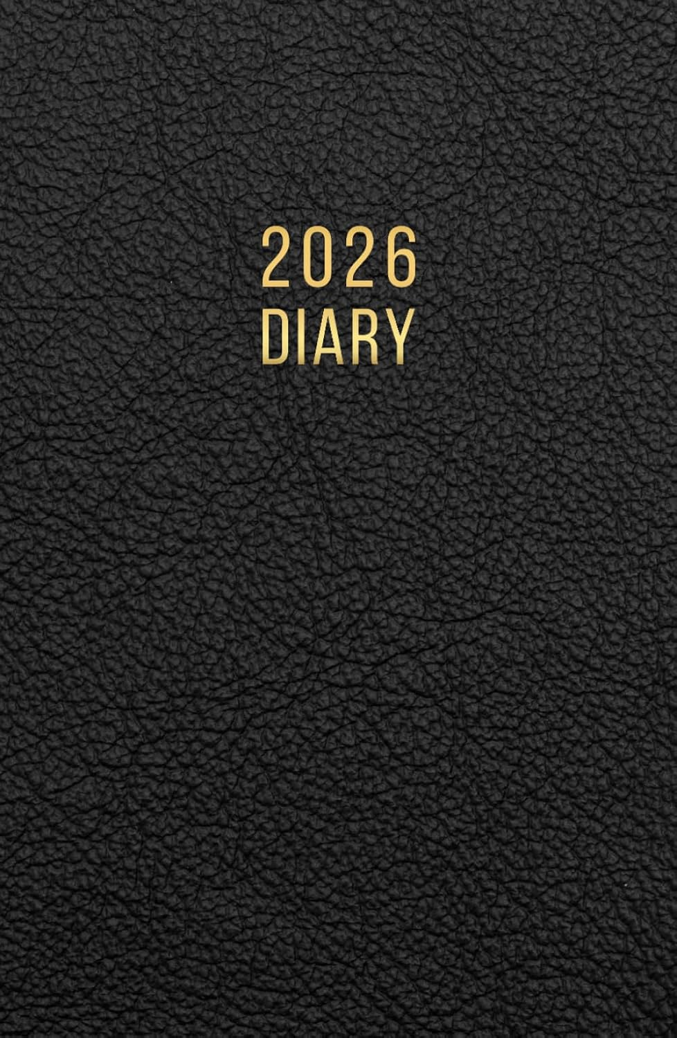 2026 A5 Page a Day: One Page per Day Daily Diary Planner & Organizer for 365 Days, Dated from Jan 2026 to Dec 2026, Fully Lined Journal Notebook with Calendars, To-Do List and Notes | Black Cover image number 1