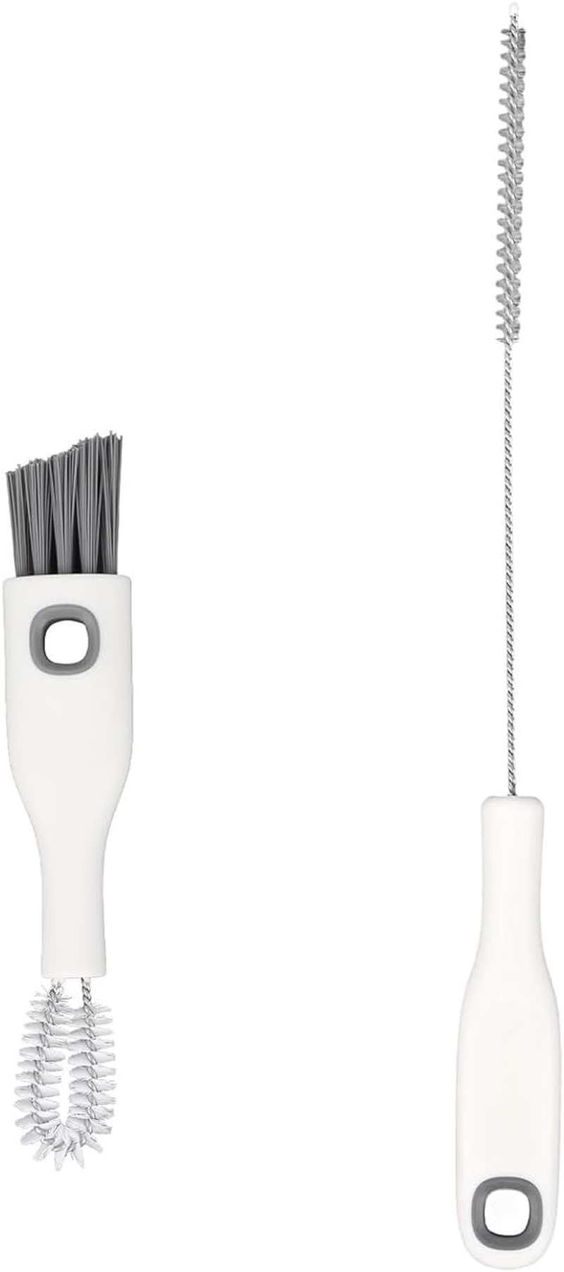 TORMEN 2 in 1 Cup Lid Cleaning Brush Set, Flexible Baby Bottle Cleaner Kit Sippy Cups, Bendable Gap Cleaner & Straw Reusable Straws, Hard-To-Reach Corners (2 Pcs) image number 3