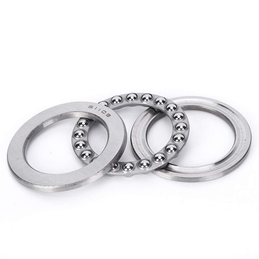 5Pcs Axial Thrust Ball Bearing High Accuracy Plane Pressure Industrial Accessories 51109 image number 1