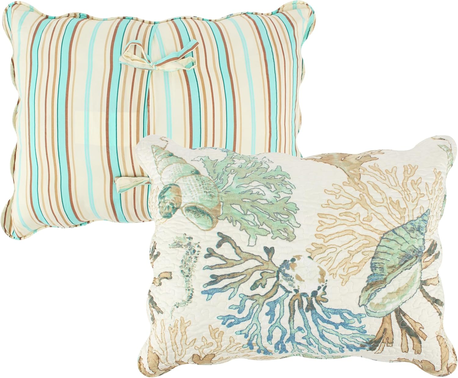 Barefoot Bungalow Atlantis Pillow Sham, Standard, Jade image number 5