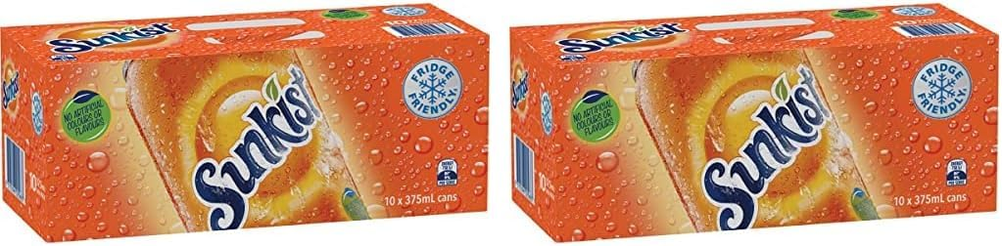 Sunkist Orange Soft Drink Can, 10 X 375Ml image number 1
