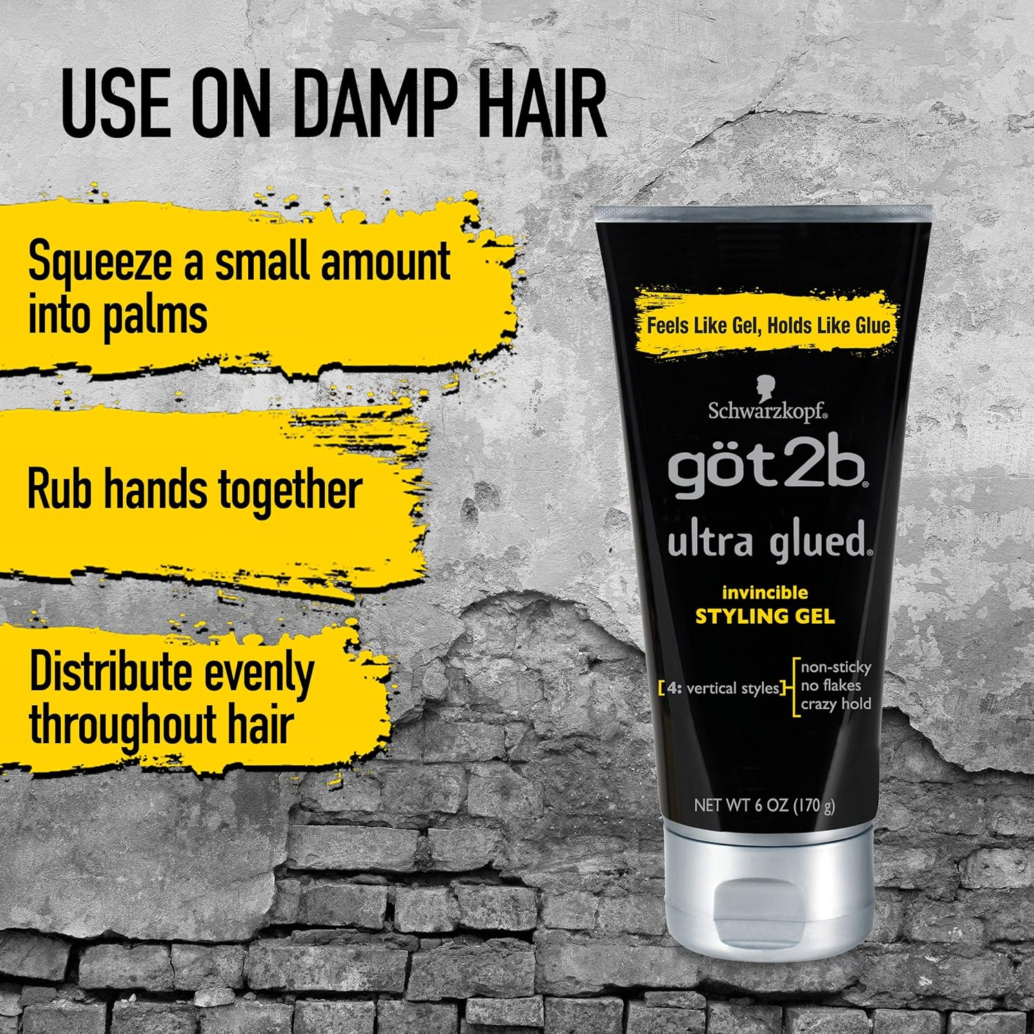 Got2B Ultra Glued Invincible Styling Gel 6 Oz image number 5