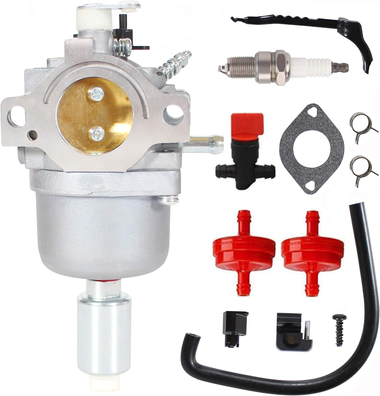 D100 D110 Carburetor for John Deere D105 LA115 LA105 LA110 LA125 697203 JS40 L1742 1742HS S17 Lawn Tractor W/ 17Hp 19Hp 21Hp Engine Nikki 697203 594593