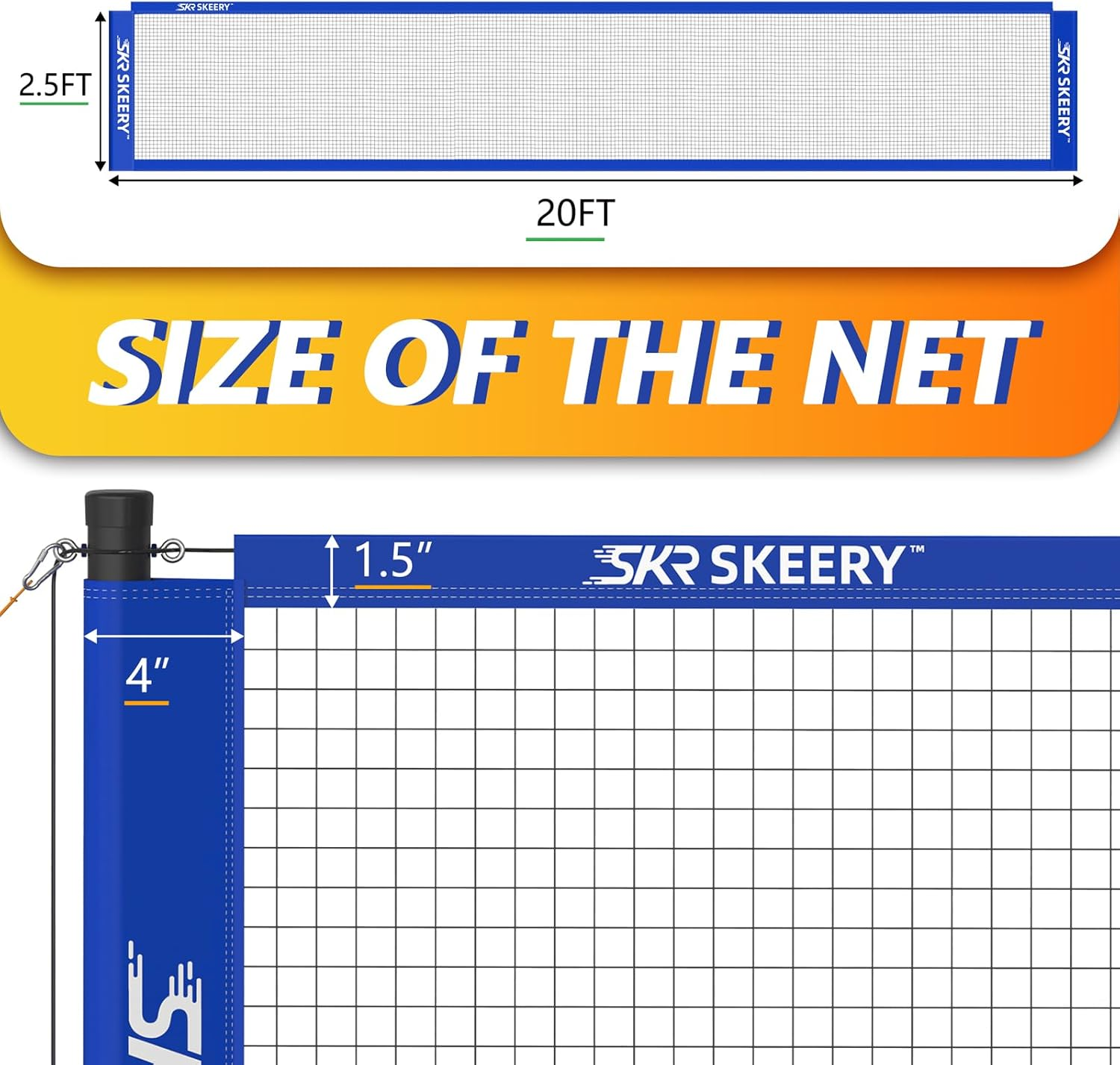 Professional Badminton Set with Winch System,Portable Badminton Net Includes Carbon Aluminum Badminton Rackets Set of 4,3 Shuttlecocks and Carrying Bag,Badminton Sets for Backyards,Beach (Blue)