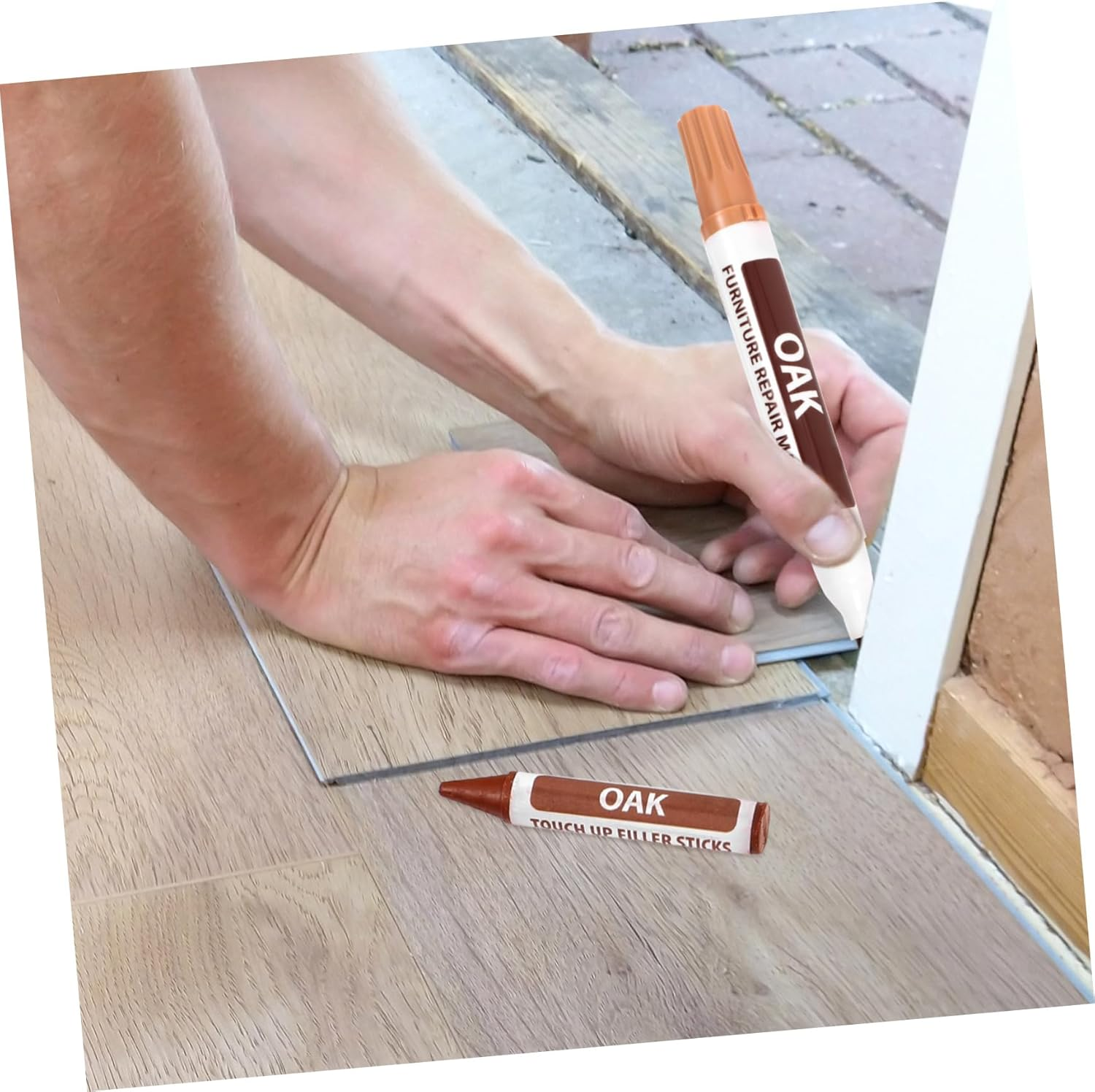 TIDTALEO Furniture Touch-Up Markers Wood Scratch Repair Paint Pen for Furniture Floor Repair Kit Multi-Function Paint Markers image number 2