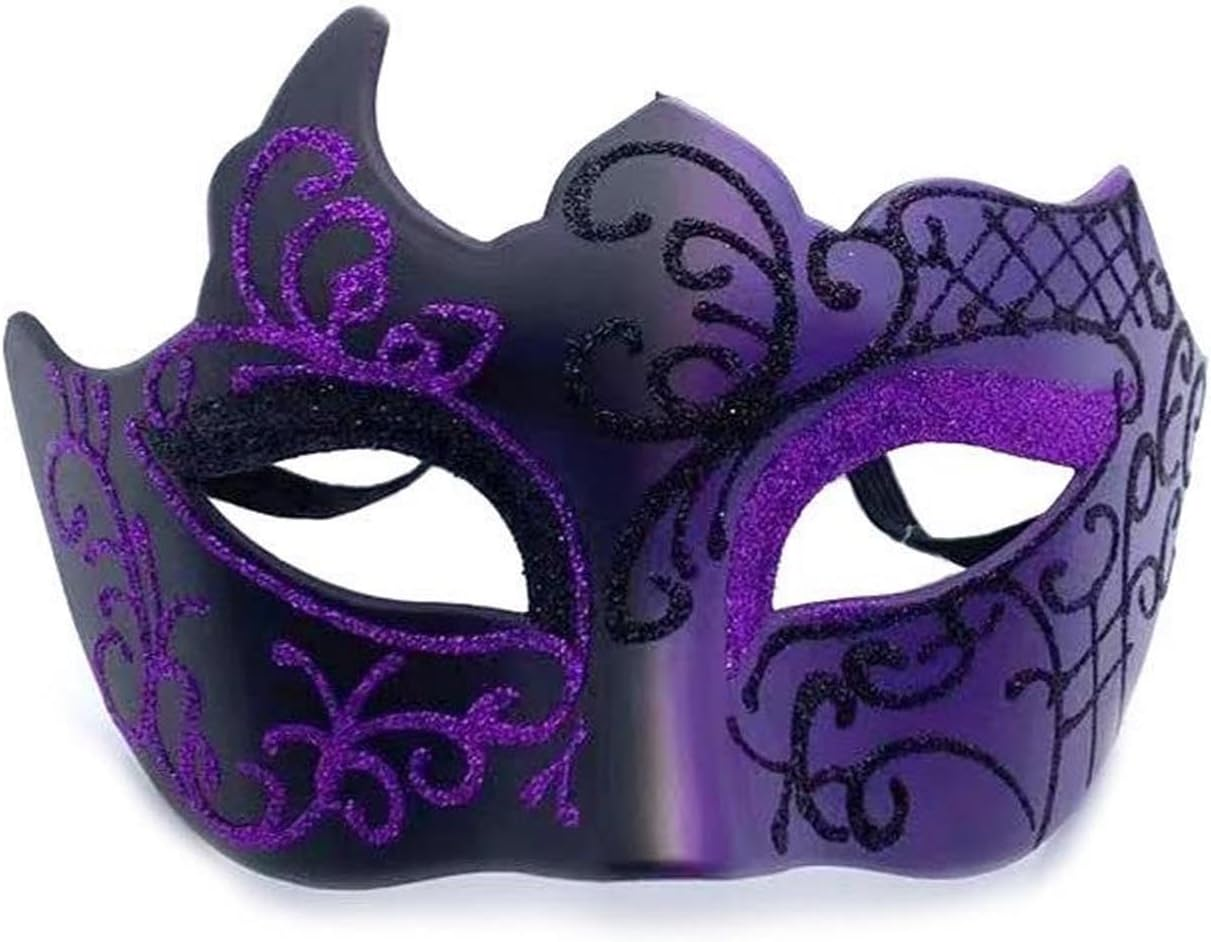 ONESWI Men Masquerade Mask Venetian Mask Greek Roman Mask Mardi Gras Mask Masquerade Mask for Men - Gold image number 7