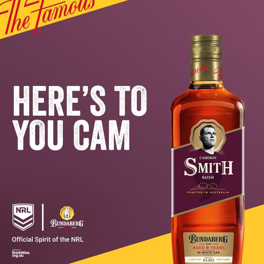 Bundaberg Rum Cameron Smith 9 Years Old Limited Edition 700Ml