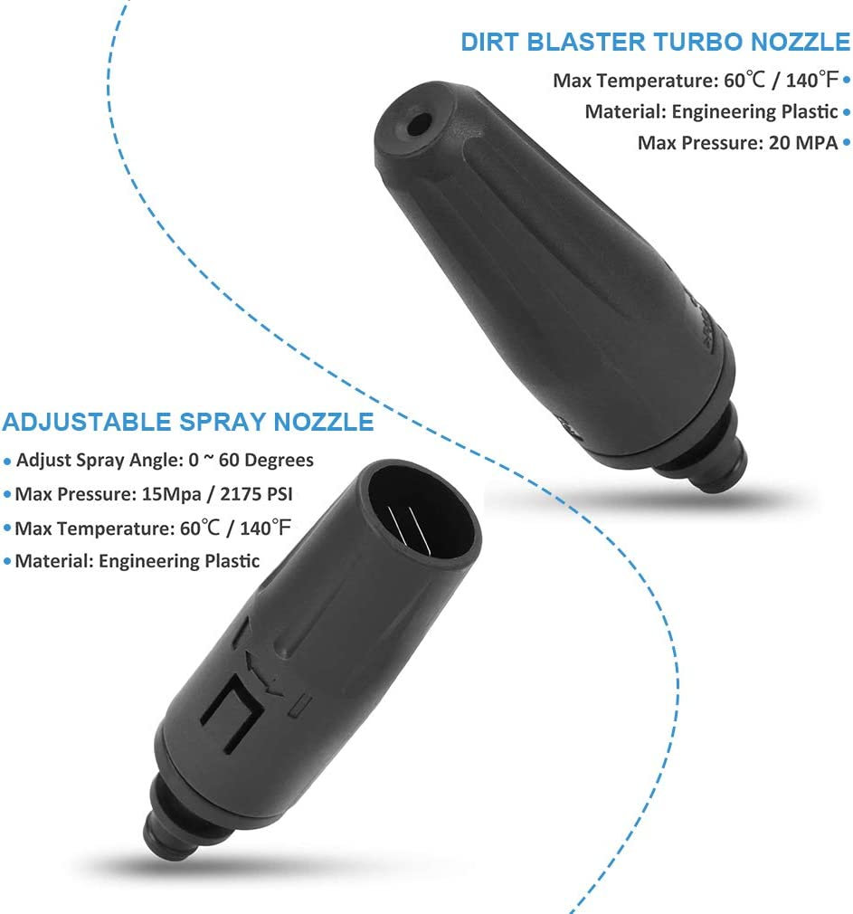 High Pressure Lance K&auml;rcher Plastic Jet Tube for Pressure Washer, High Pressure Spray Lance Nozzle Adjustable Spray Nozzle, for K&auml;rcher K2 K3 K4 K5 K6 K7 image number 3