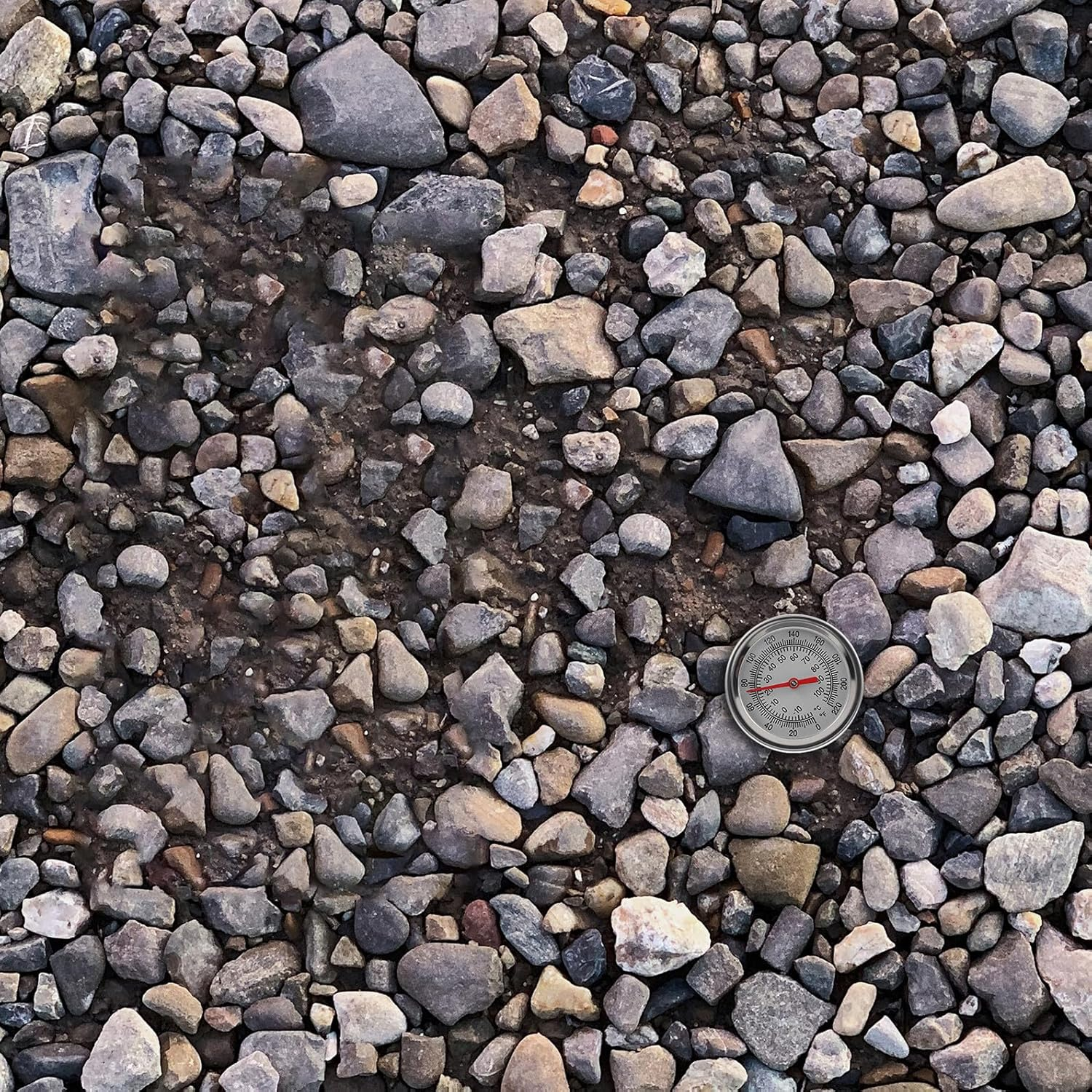 Bestonzon Stainless Steel Soil Compost Thermometer with Probe Accurate Ground Temperature Detector for Gardening Food-Grade Temperature Sensor for Plant Growth Lightweight image number 3