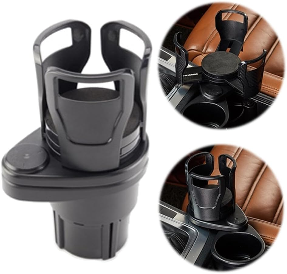 Elora Adjustable 2In1 Car Seat Cup Holder Water Bottle Drink Coffee Food Storage
