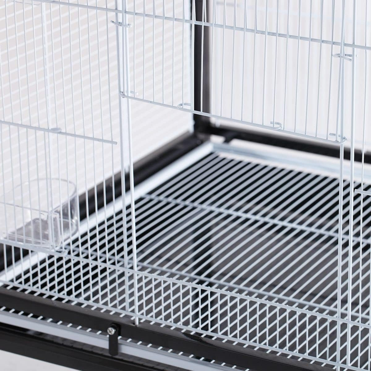 Pet Scene Large Bird Cage Wheeled, 185CM Tall Bird Cage Stand with 4 Perche for Parrot,Cockatiel,Canary