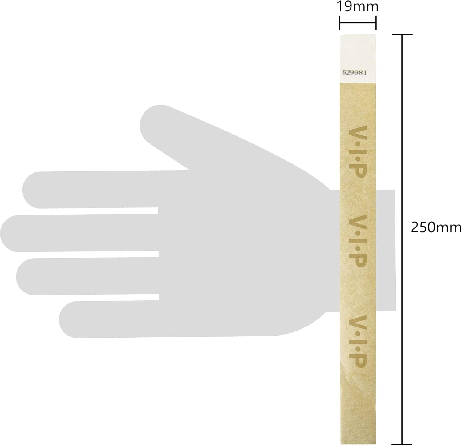 L LIKED 100 Pcs VIP Wristbands for Events, Party Wristbands for Events, Event Bracelets Is Waterproof for Parties, Concerts, Sports, Fairs, Travel, Pool Pass (100 VIP Gold) image number 4