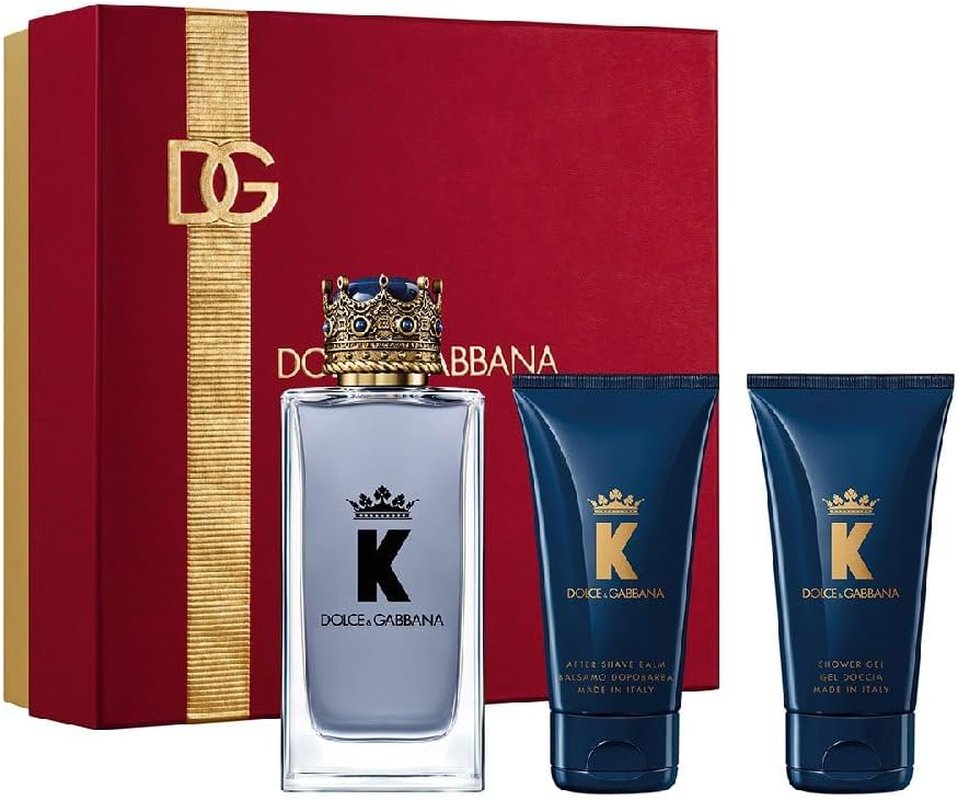Dolce & Gabbana Men'S 3 Pieces K Gift Set (EDT 125 Ml + after Shave Balm 50 Ml + Shower Gel 10 Ml) image number 1