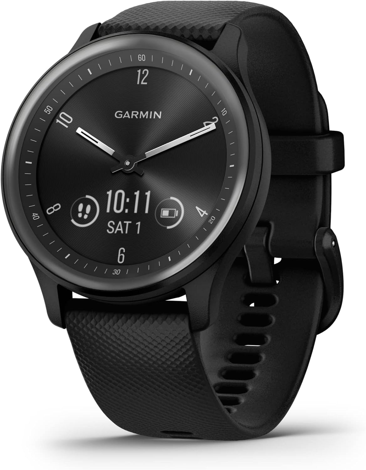 Garmin Vivomove Sport Touchscreen Hybrid, Black image number 3