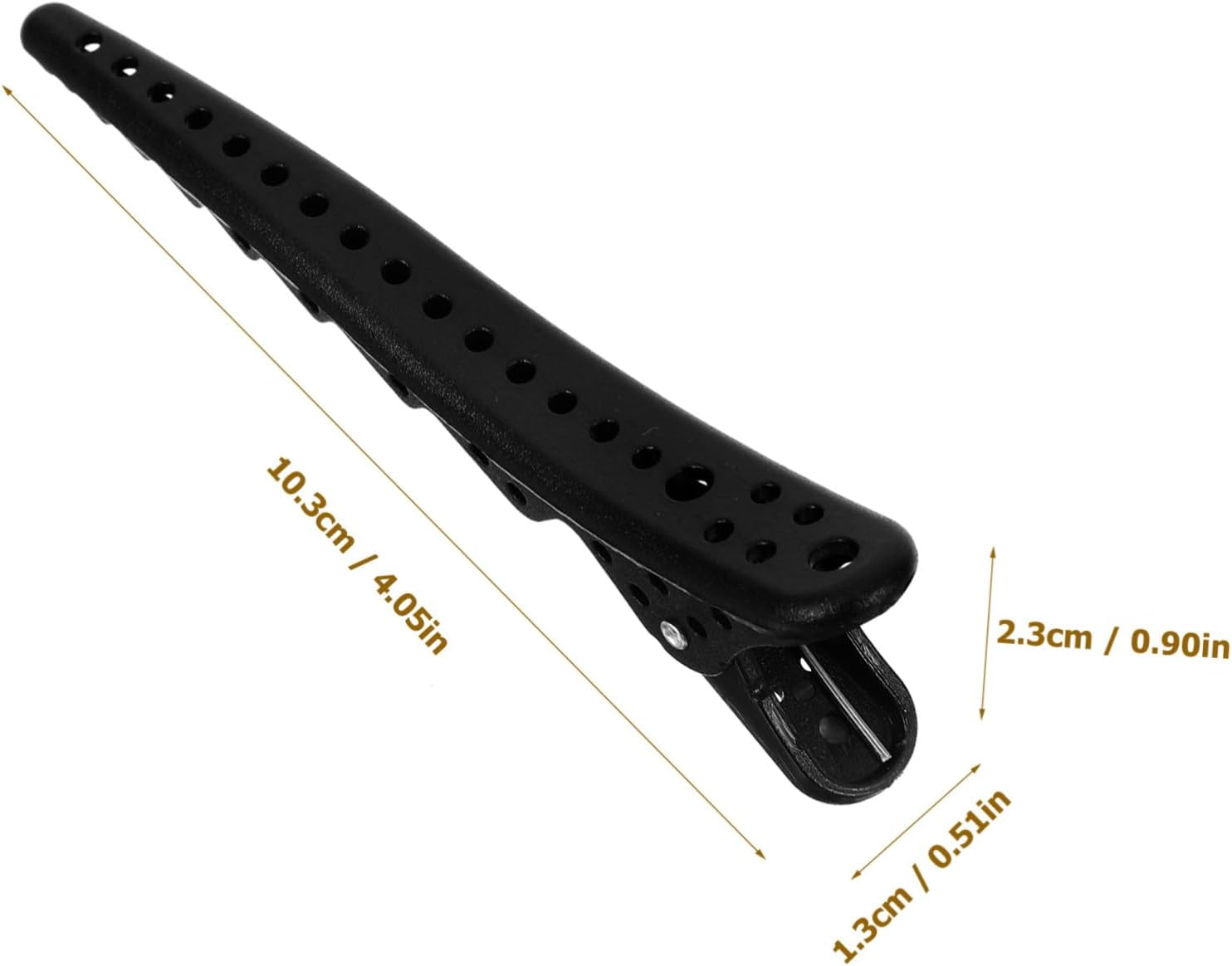 CALLARON 6Pcs Hair Cutting Sectioning Clips with Design for Salon Styling Hairdresser Positioning Tools Non Slip Makeup and Hair Care Accessories in Black image number 2