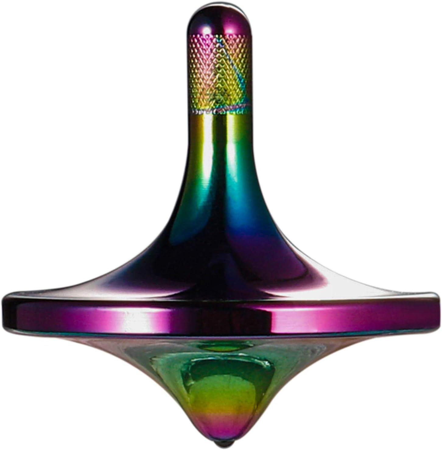 Stainless Steel Spinning Top, Premium Exquisite Perfect Balance Well Made Metal Desk EDC Little Fidget Toy, Spin Long Time over 5 Minutes, Great Value (Black, Medium Diameter 29Mm)