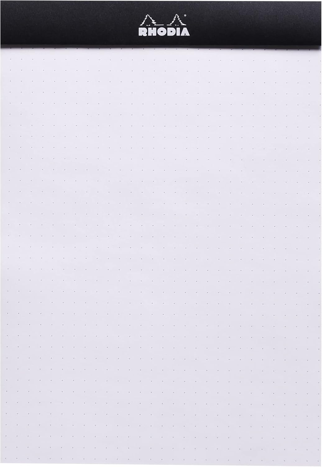 RHODIA 16559C - Stapled Notepad Dot Pad N&deg;16 Black - A5 - Dot Dotted - 80 Detachable Sheets - White Clairefontaine Paper 80 G/M&sup2; - Coated Card Cover - Pack of 10 Pads image number 3