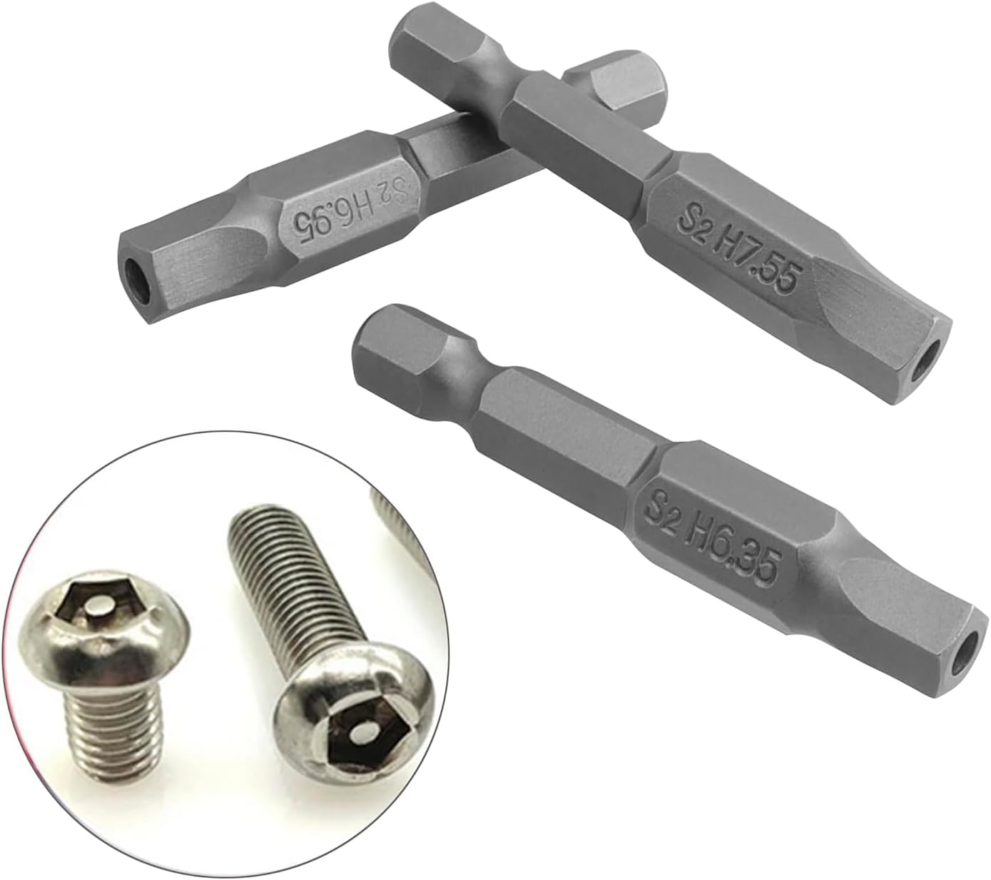 Bestgle 10 Pcs Magnetic Pentagon Head Screwdriver Bits Set 1/4 Inch Hex Shank Security Tamper Proof Pentagonal Screwdriver Bit 5 Sided Screw Driver Drill Bits, 50Mm image number 3