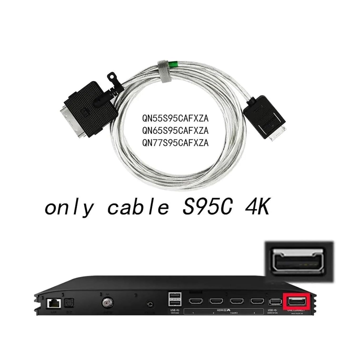One Connect Cable BN39-02903A 2.5M Accessories，Compatible for Samsung TV QN65S95CAFXZA QN77S95CAFXZA S95C QN55S95CAFXZA image number 1