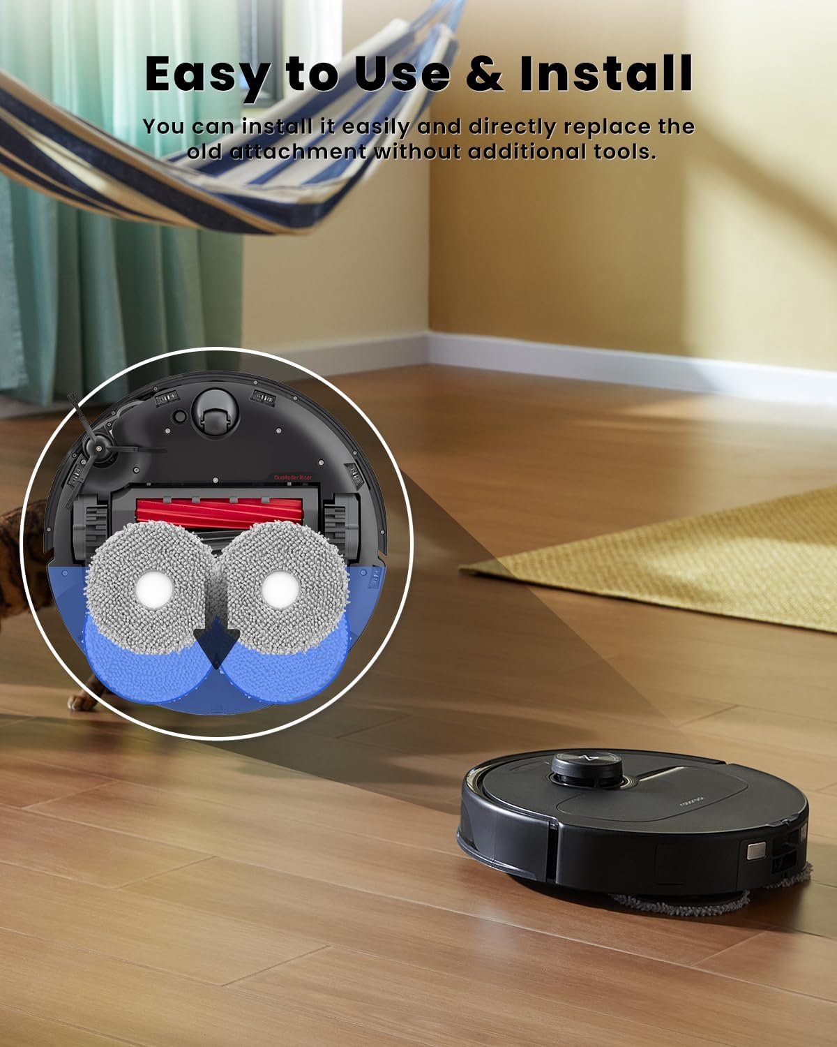 12Pcs Microfiber Mop Cloth Pad for Roborock Q Revo,Qrevo S,Qrevo Pro,Qrevo Plus,Qrevo Master,Qrevo Slim,Qrevo Curv,Qrevo Edge,Qrevo Maxv,Saros 10R,QV35A Robot Vacuum,Washable Mopping Cloth Accessories