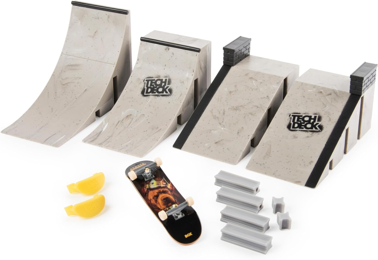 Tech Deck - Starter Kit - Ramp Set with Exclusive Board and Trainer Clips image number 1