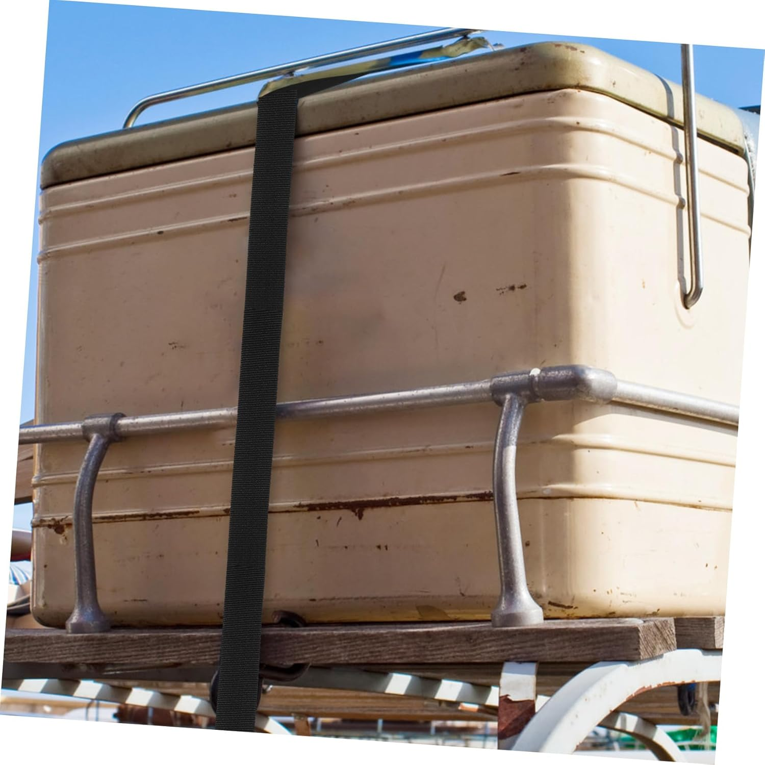 UKCOCO 6 Pcs Adjustable Packing Bands with Zinc Buckles Nylon Cargo Straps for Securing Luggage Bikes Furniture and Moving Items with Locking Safety Function image number 5