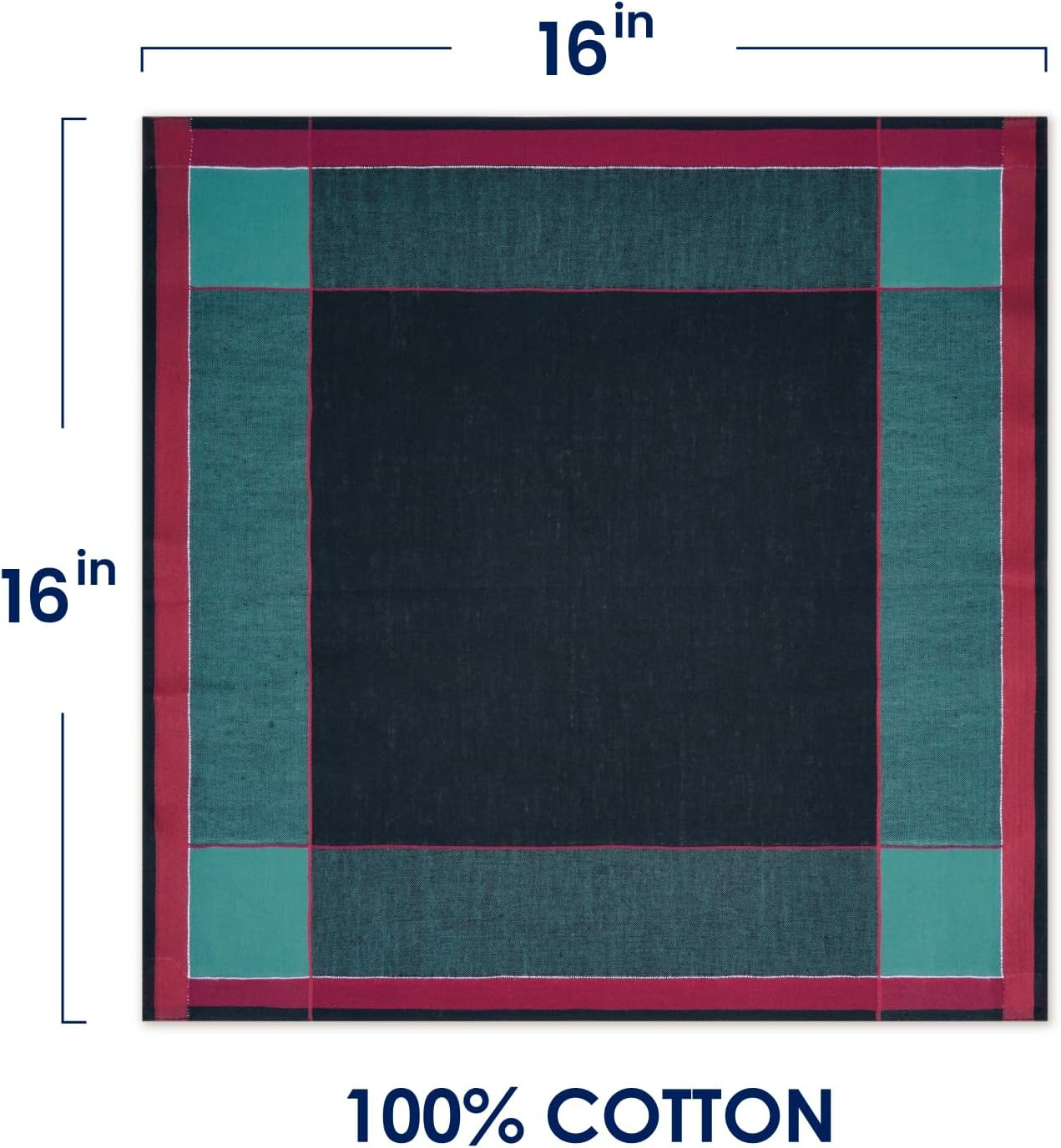 Handkerchiefs Mens 100% Cotton Soft 6 Piece Gift Set by Zenssia - Color 3 image number 7