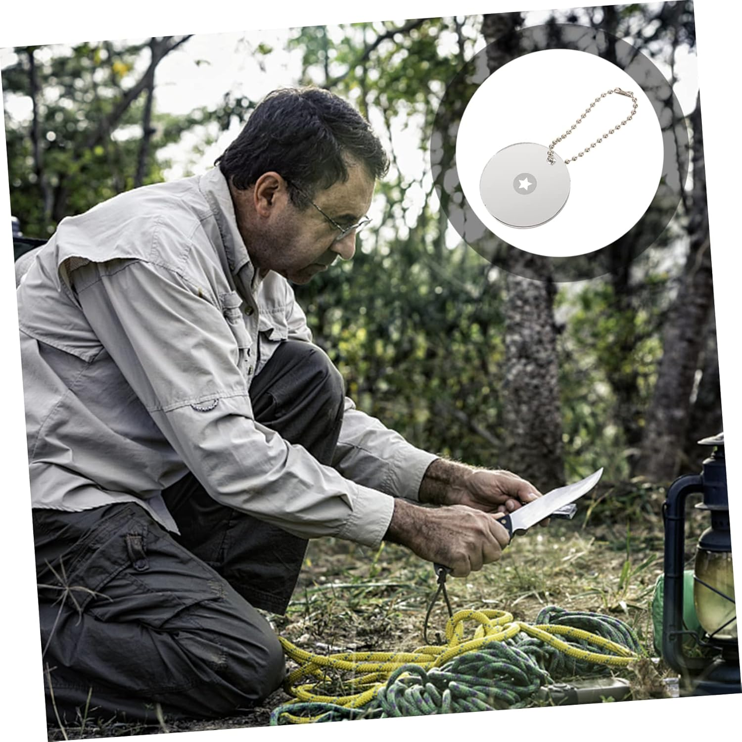 Outdoor Survival Signal Mirror Acrylic Lens Emergency Reflective Mirror for Camping Hunting Skiing Multifunctional Signaling image number 6