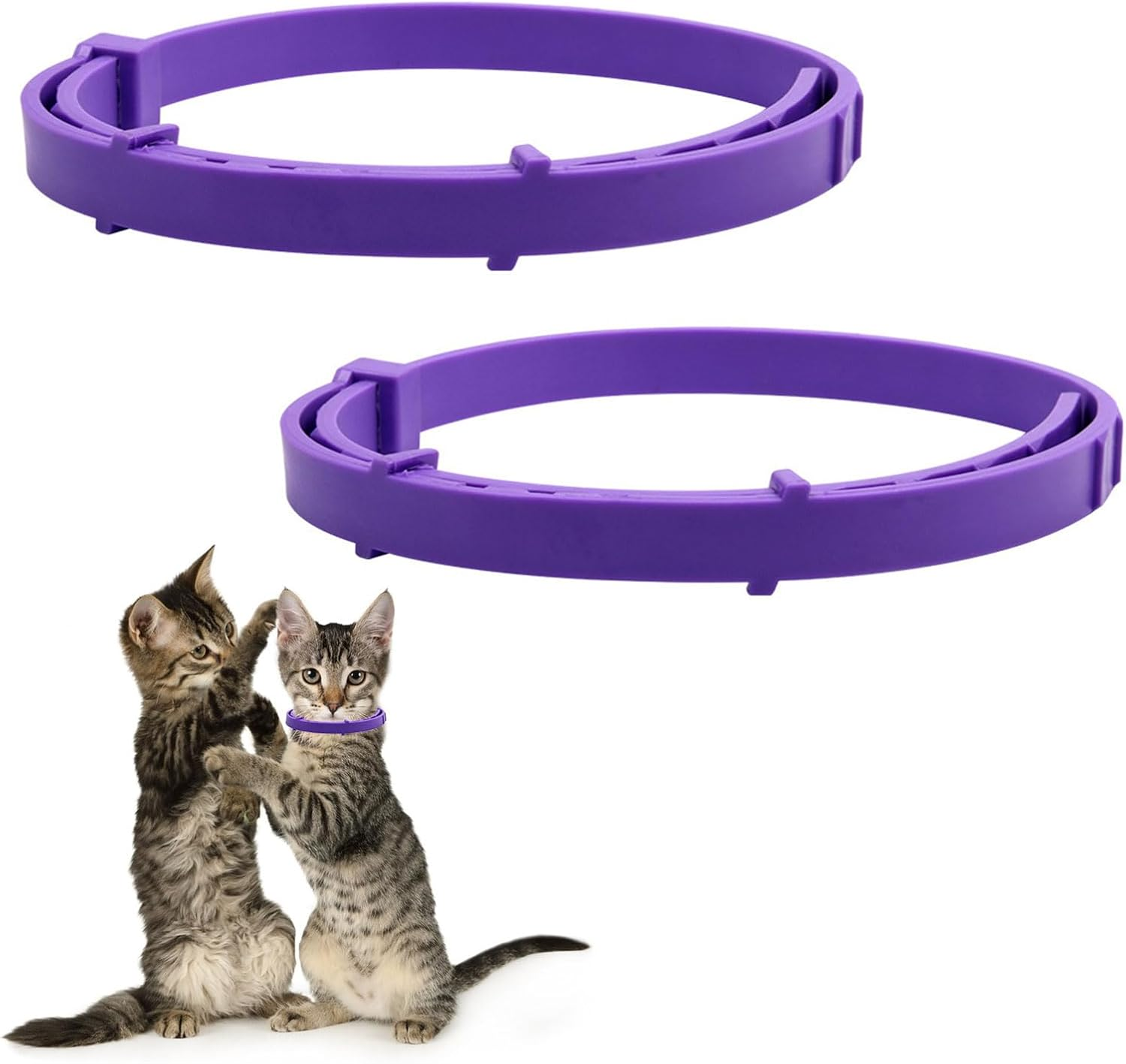 Soothing Collar, Calming Collar for Cats, Calming Collar for Cats, Pheromones and Cats, Relieves Anxiety, Waterproof, Adjustable Anti-Stress Cat Collar, Quiet image number 1