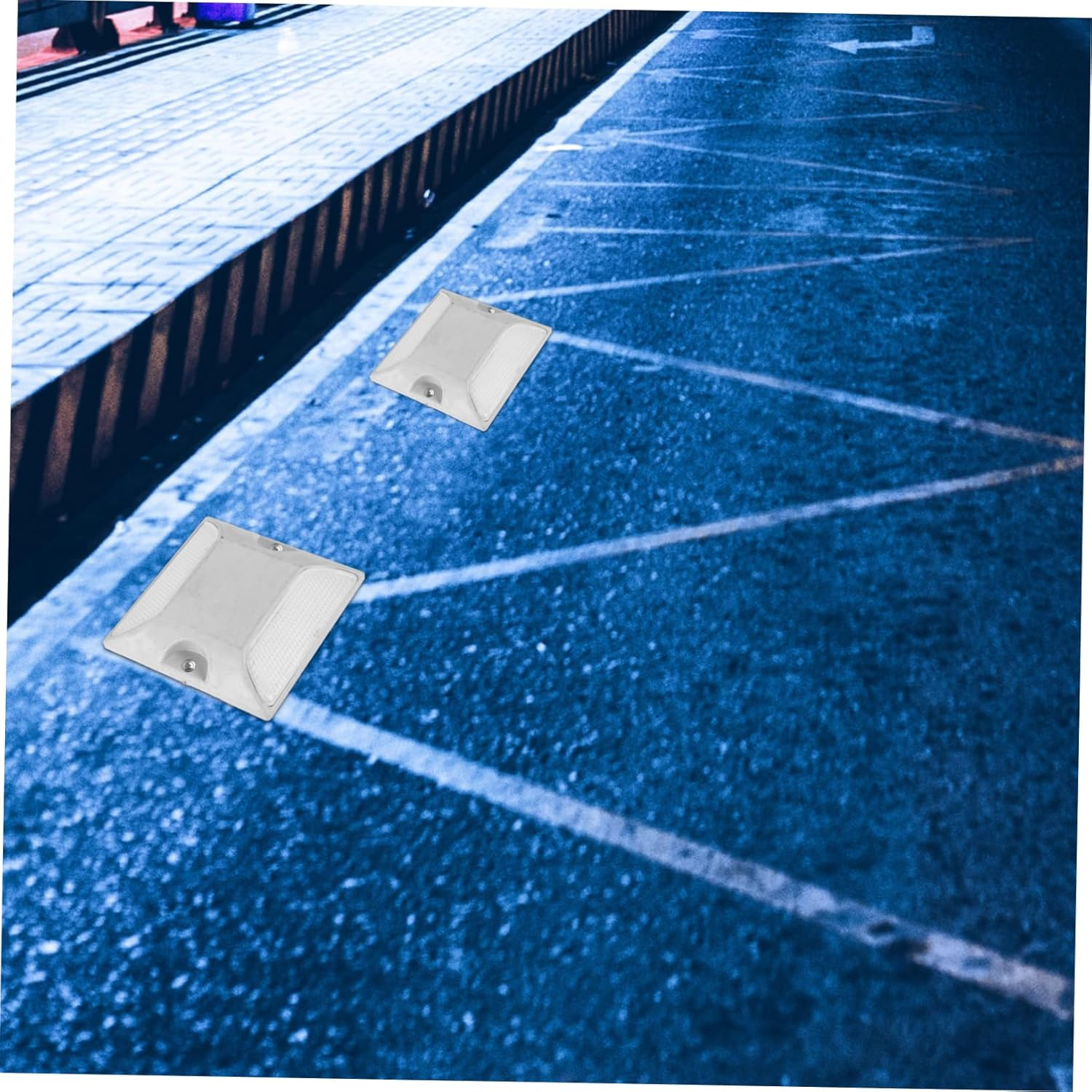 YARNOW Reflective Road Pavement Marker Roadside Reflectors for Driveway Safety Dual Sided Design for Enhanced Visibility for and Parking Lots image number 5