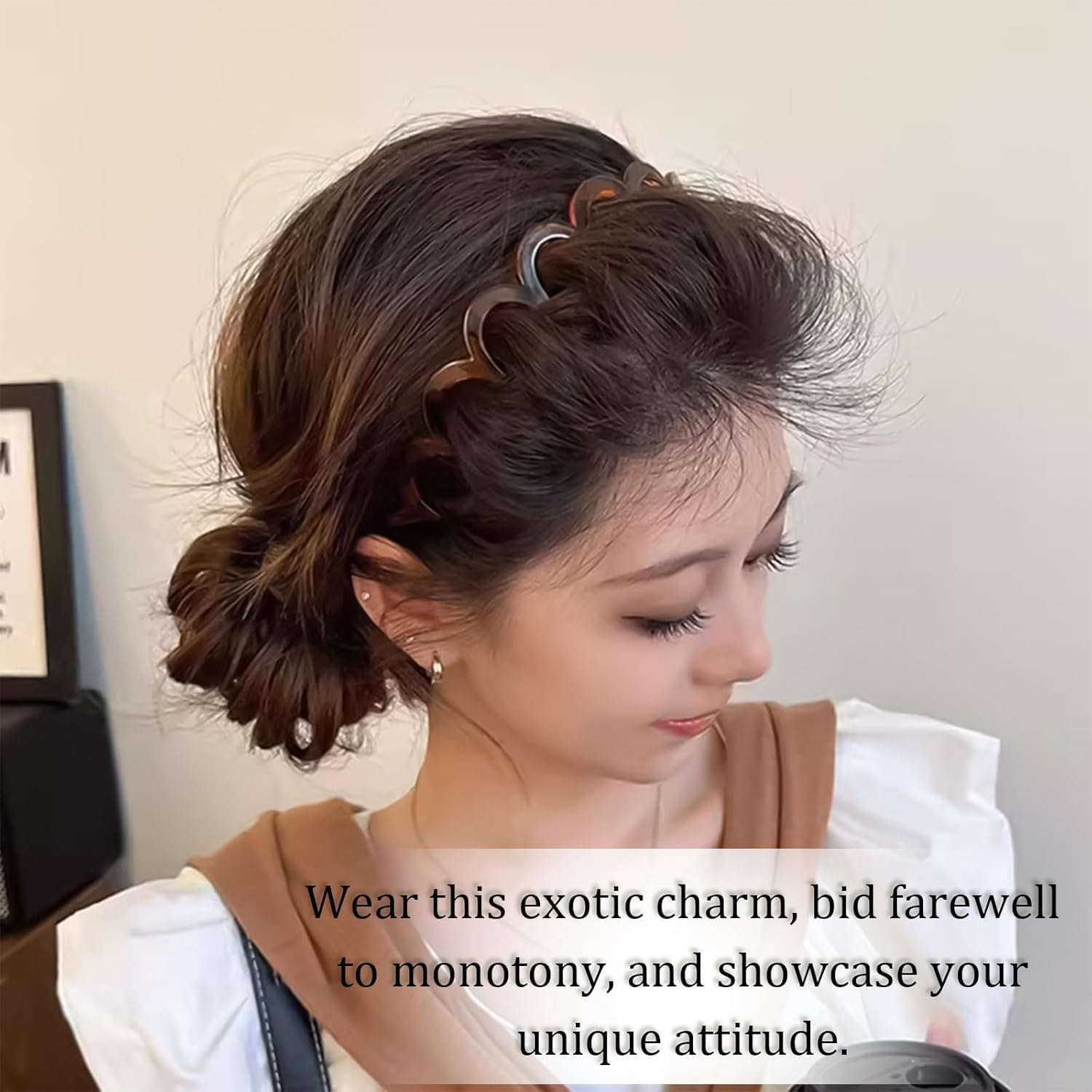 Pack of 4 Zigzag Headbands, with Full Circular Stretch, Non-Slip Headbands, Hair Band Zags, Make up Headband, Women'S Hairstyle Aid for Sports, Fitness, Daily Use