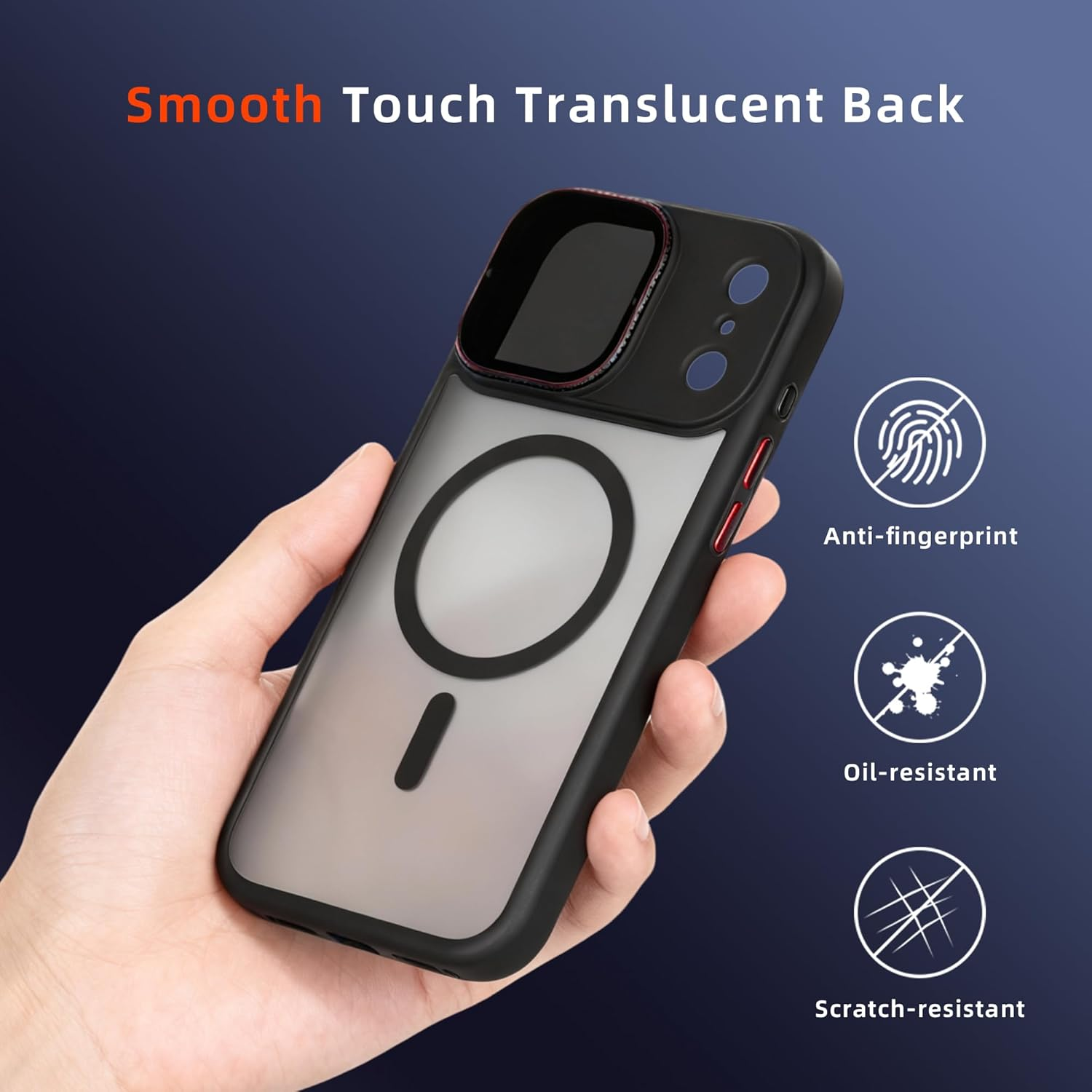 Giai for Iphone 17 Pro Case with Detachable Magnetic UV Protection Filter, Compatible with Magsafe, Magnetic Shockproof Phone Case for Outdoor Shooting, Travel, and Daily Commuting image number 2