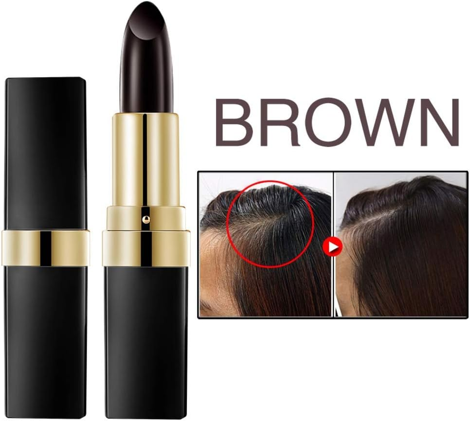 One-Time Hair Dye Instant Gray Root Coverage Hair Color Modify Cream Stick Temporary Cover up White Hair Colour Dye 3.8G image number 3