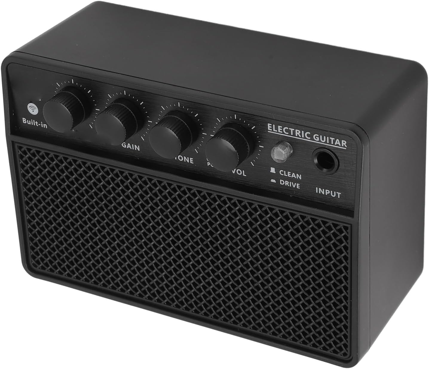 Bass Amplifier, Portable BT Guitar Speaker Amplifier 10W Subwoofer BT Guitar Amp with USB C Interface for Live Outdoor Black image number 1