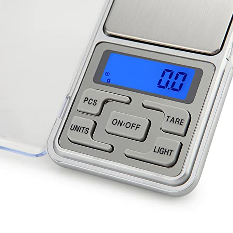 Meichoon Jewelry Scale Pocket Size High Precision Digital Milligram Scale Steelyard 1.1Lb/500G (0.01G) Reloading for Jewelry and Gems Small Electronic Scale C32 image number 5