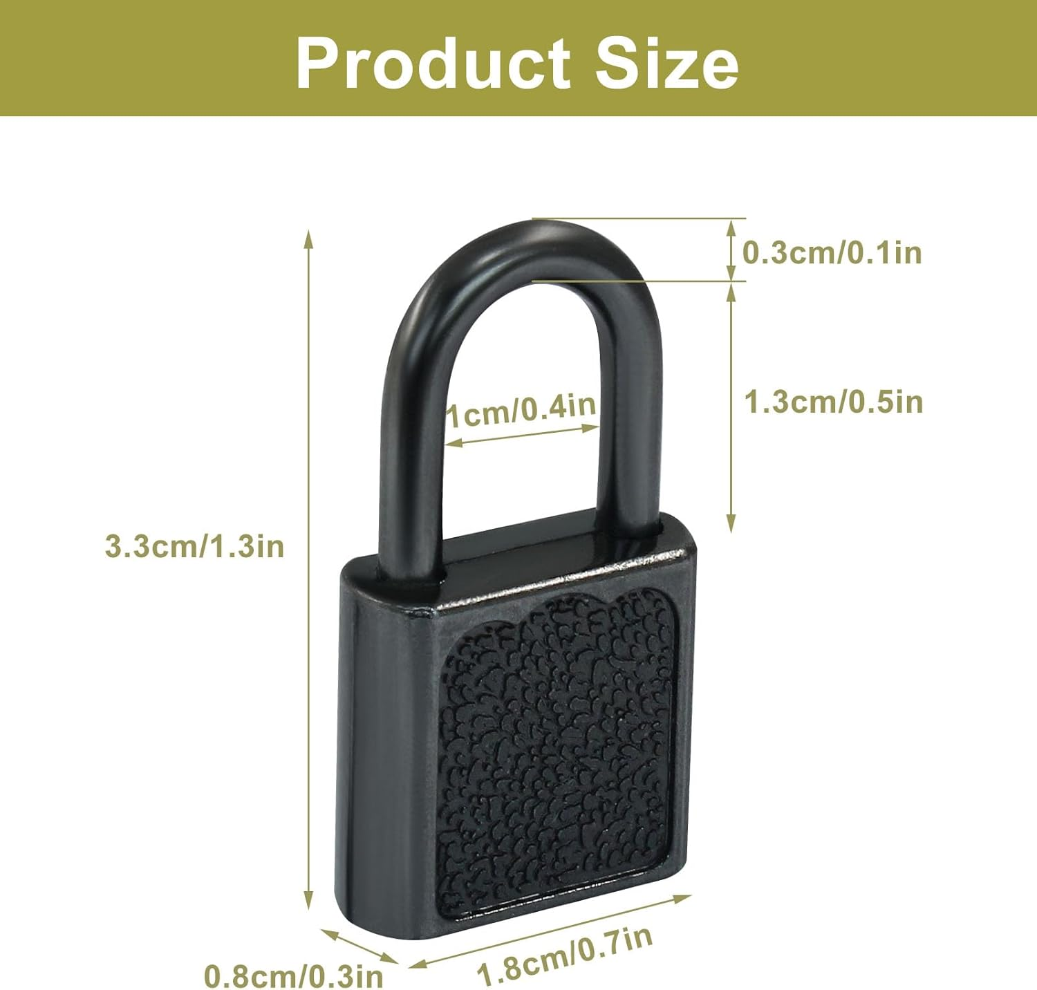 Litoexpe 10 Pcs Mini Cute Diary Padlock Tiny Small Luggage Locks with Keys, Small Metal Padlock Solid Luggage for Jewelry Boxes Decor (Black) - Black image number 3