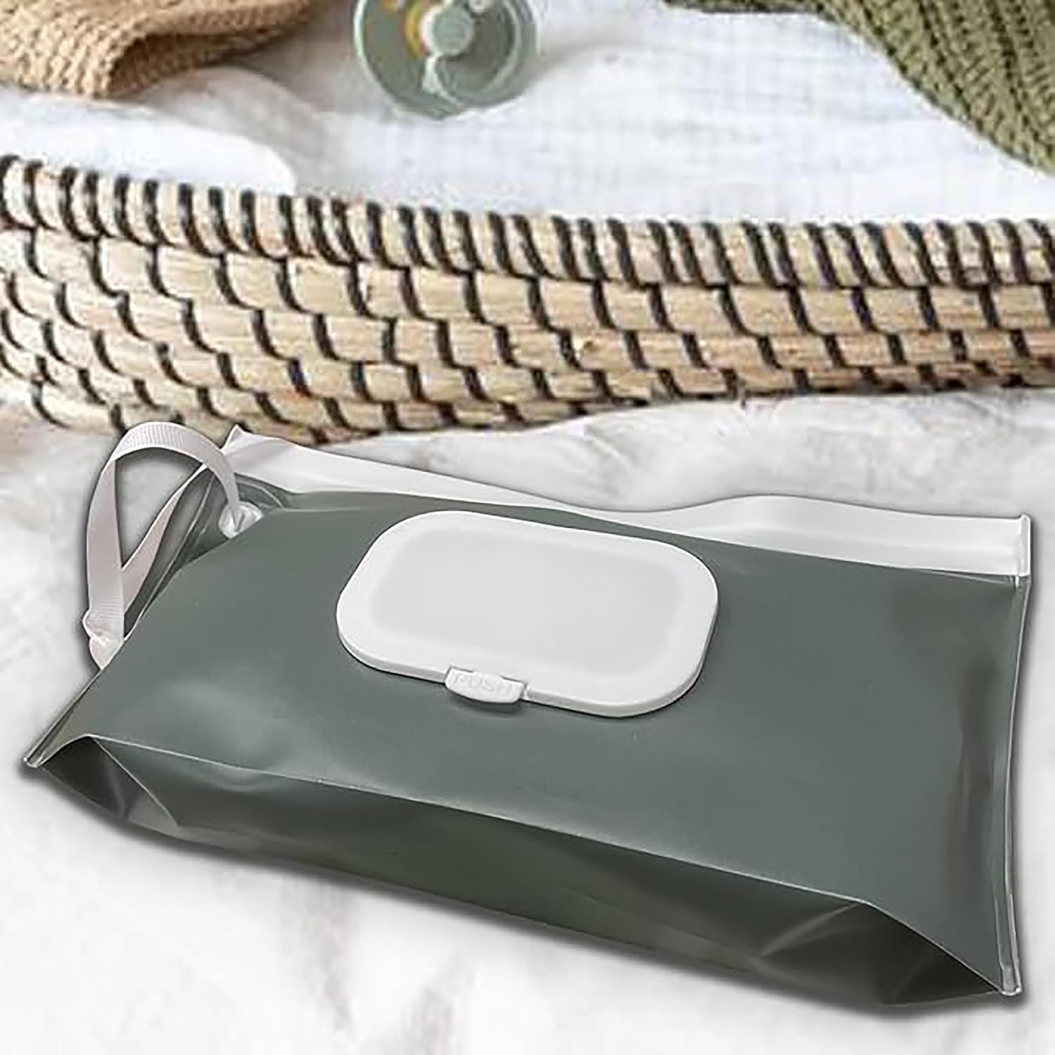 3Pcs Wet Wipe Pouch Wipe Dispenser, Travel Wipes Case Refillable Wet Wipe Bag Travel Wipes Dispenser Wipe Pouches,Portable Refillable Wipe Holder Wipes Container Travel Wipes Case image number 3