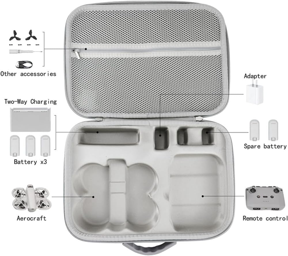 Carrying Case for for DJI NEO, Portable Hard Carrying Case for DJI NEO More Combo Shockproof Waterproof Travel Storage Bag with Handle, Protective Accessories Case For